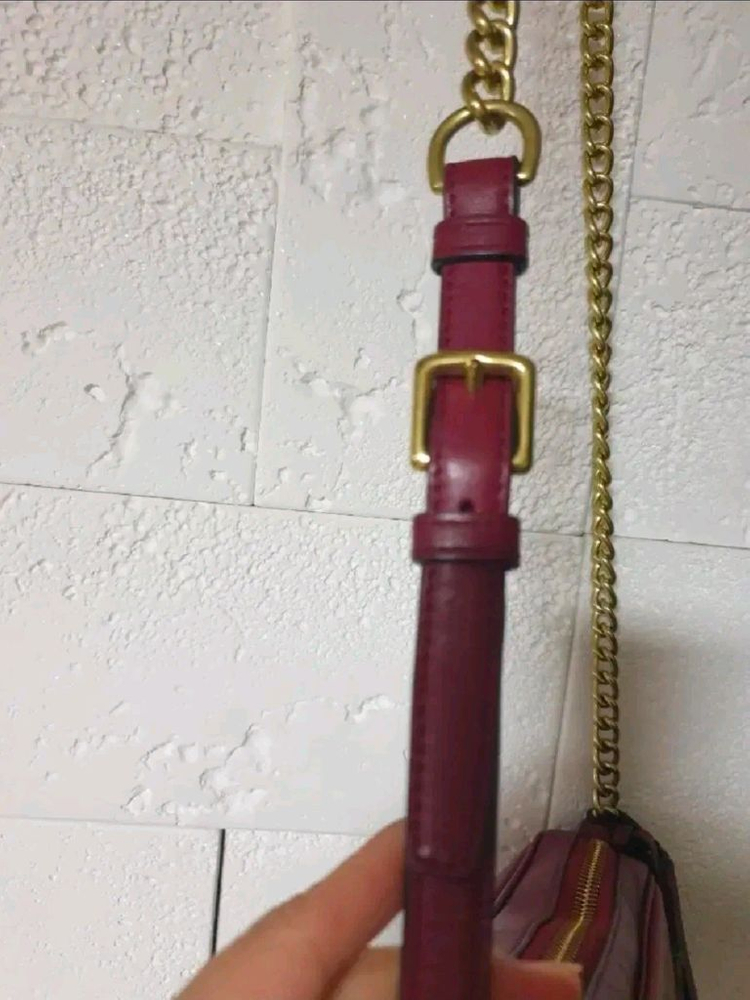 정품 코치 레거시 플라이트백 체인 크로스백--7