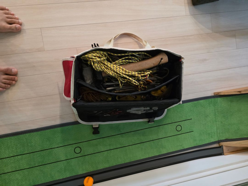 안나한 330 버건디, 세컨드스텝 하비타프, 제백 에어매트 260 (망치, 팩, 가방 포함) 이미지