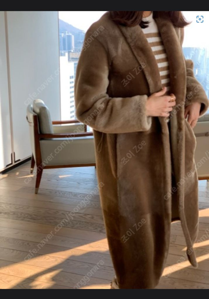 [소윰 SOYOOM X 레투 READY2WEAR] 2021 베이비 메리노 무스탕 베이지 38 (새상품) 이미지