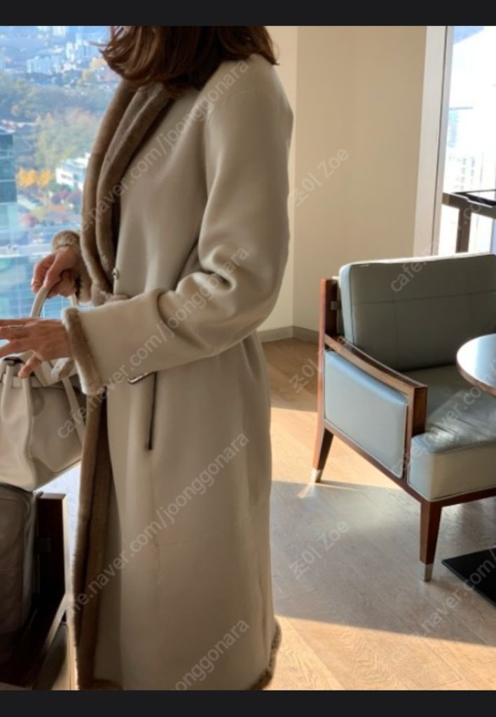 [소윰 SOYOOM X 레투 READY2WEAR] 2021 베이비 메리노 무스탕 베이지 38 (새상품) 이미지