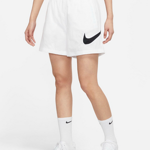 [새상품] 나이키 에센셜 여성 하이라이즈 우븐 반바지 화이트 75 (L)