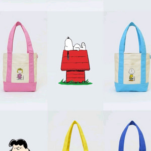 베베드피노정품 스누피 캔버스 토트백 새상품입니다!색상 다있음 개당 12000원