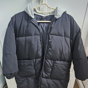 박시후드패딩 키즈 140