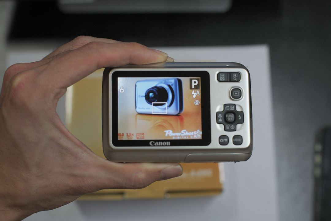 캐논 PowerShot A495 디카 풀박스--1