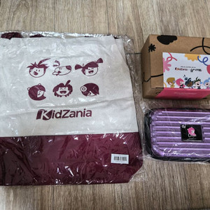 새상품 // 키자니아 에코백+ 미니하드파우치 + 솜씨키트