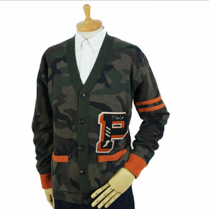 [해외S]폴로 랄프로렌 레터맨 카모 가디건 엑스트라파인 메리노 울