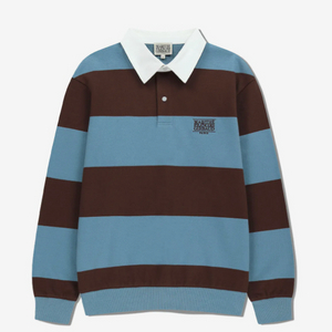 [L] 마리떼 럭비 카라 셔츠 블루