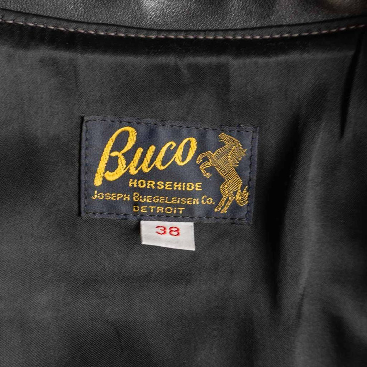 리얼맥코이 Buco 부코 j-100 가죽 레더 자켓 38 뉴핏--5