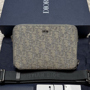 [ OS ] 디올 오블리크 루테늄 스트랩 파우치 메신저백 크로스백