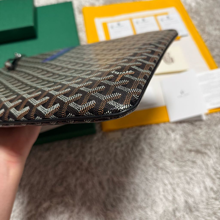 [ 키링 포함 , GM ] 고야드 세나 마카쥬 클러치백 블랙--2