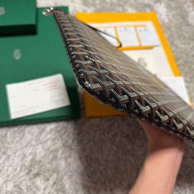 [ 키링 포함 , GM ] 고야드 세나 마카쥬 클러치백 블랙--3