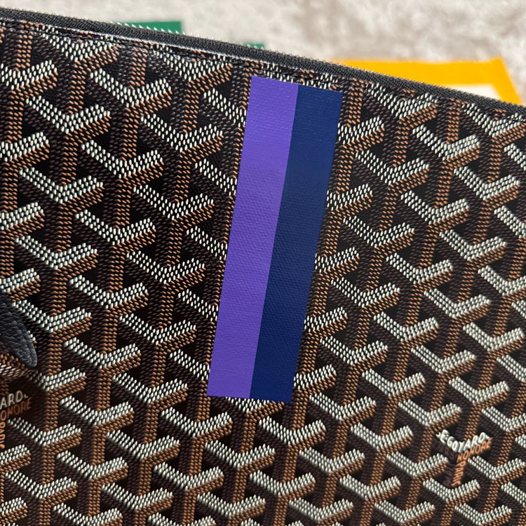 [ 키링 포함 , GM ] 고야드 세나 마카쥬 클러치백 블랙--4