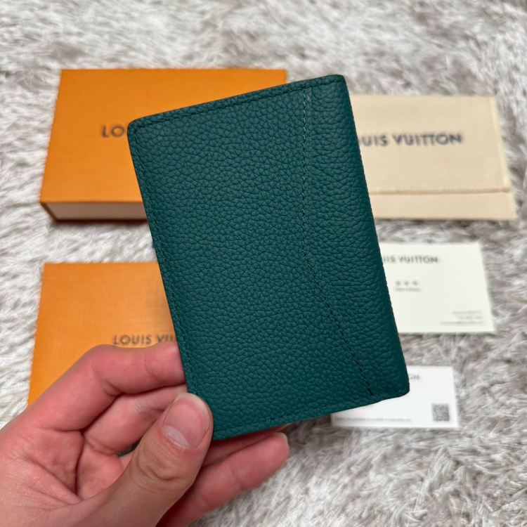 [ OS ] 루이비통 에어로그램 오거나이저 카드지갑 그린--1
