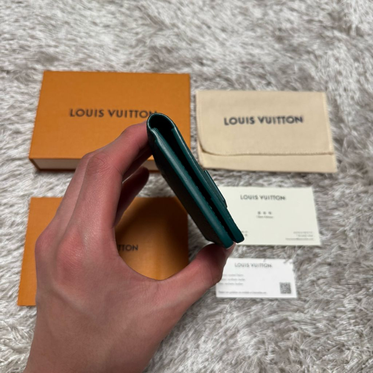 [ OS ] 루이비통 에어로그램 오거나이저 카드지갑 그린--4