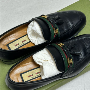 구찌 웹 인터로킹 G로퍼 35.5 사이즈 블랙 / 여성 구찌 로퍼