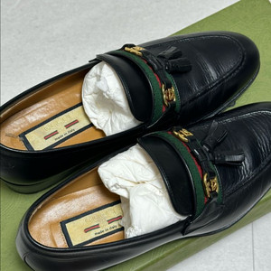 구찌 웹 인터로킹 G로퍼 35.5 사이즈 블랙 / 여성 구찌 로퍼