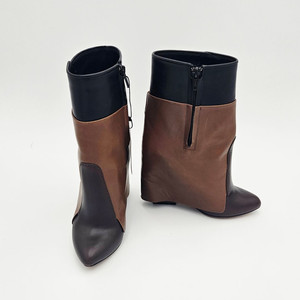 [지방시/감정서발급] 지방시 투톤 레더 부츠 36