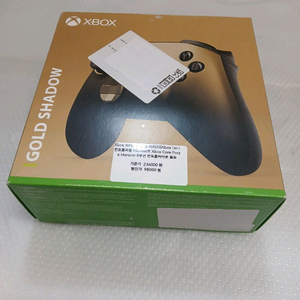 Xbox 시리즈 컨트롤러용 골드 쉐도우 컨트롤러 새제품 풀박스 이미지