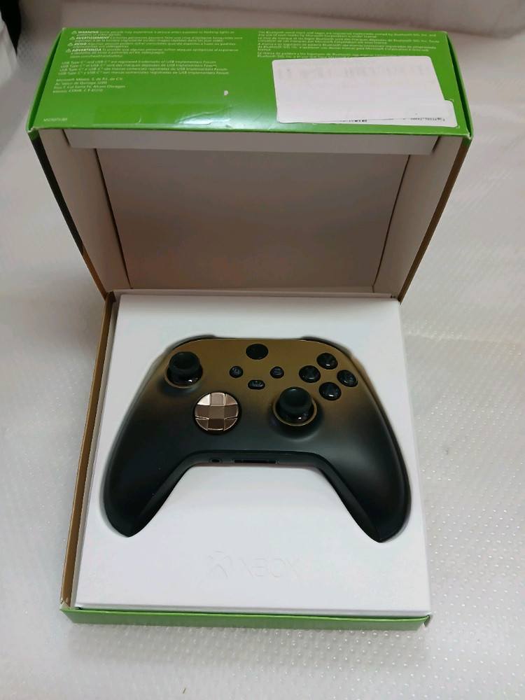 Xbox 시리즈 컨트롤러용 골드 쉐도우 컨트롤러 새제품 풀박스 이미지