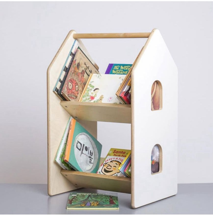 폴반 원목 유아 책꽂이 3가지--6