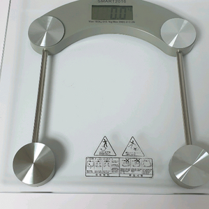 투명 유리 누드 사각 디지털 체중계