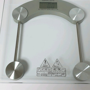투명 유리 누드 사각 디지털 체중계