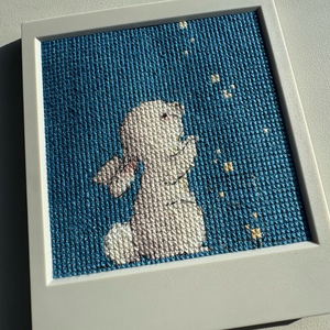 완성십자수 팝니다~ (Dreaming Bunny / 액자포함)