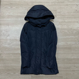 켈빈클라인 진스 여성 덕다운 와펜 후드 롱패딩 점퍼 [블랙] XS/85