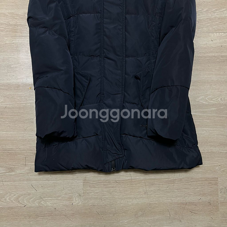 켈빈클라인 진스 여성 덕다운 와펜 후드 롱패딩 점퍼 [블랙] XS/85--2