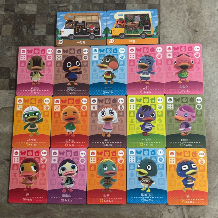 동물의숲 정품 아미보카드 닌텐도 스위치 귀오미 케첩 나키 리처드--0