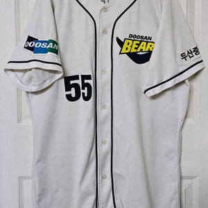 두산베어스 스카이라인 홈 유니폼(김명제 지급, 실착 / 친필사인)