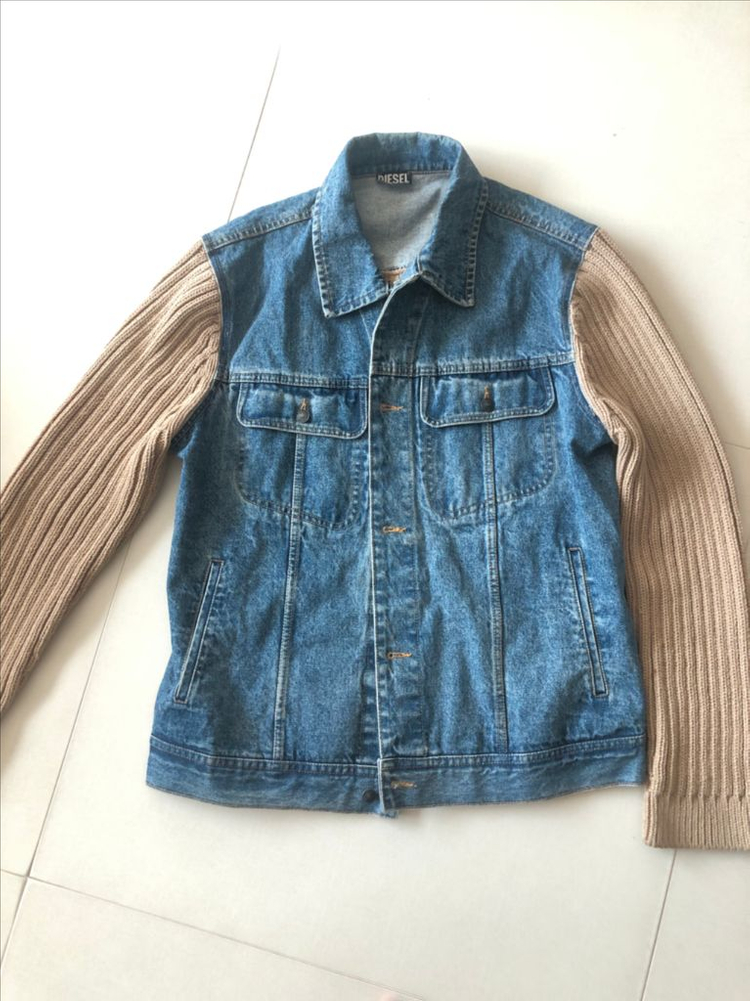 디젤 청자켓 원빈 박재범 착용 니트앤데님 블루베이지 판매합니다--3
