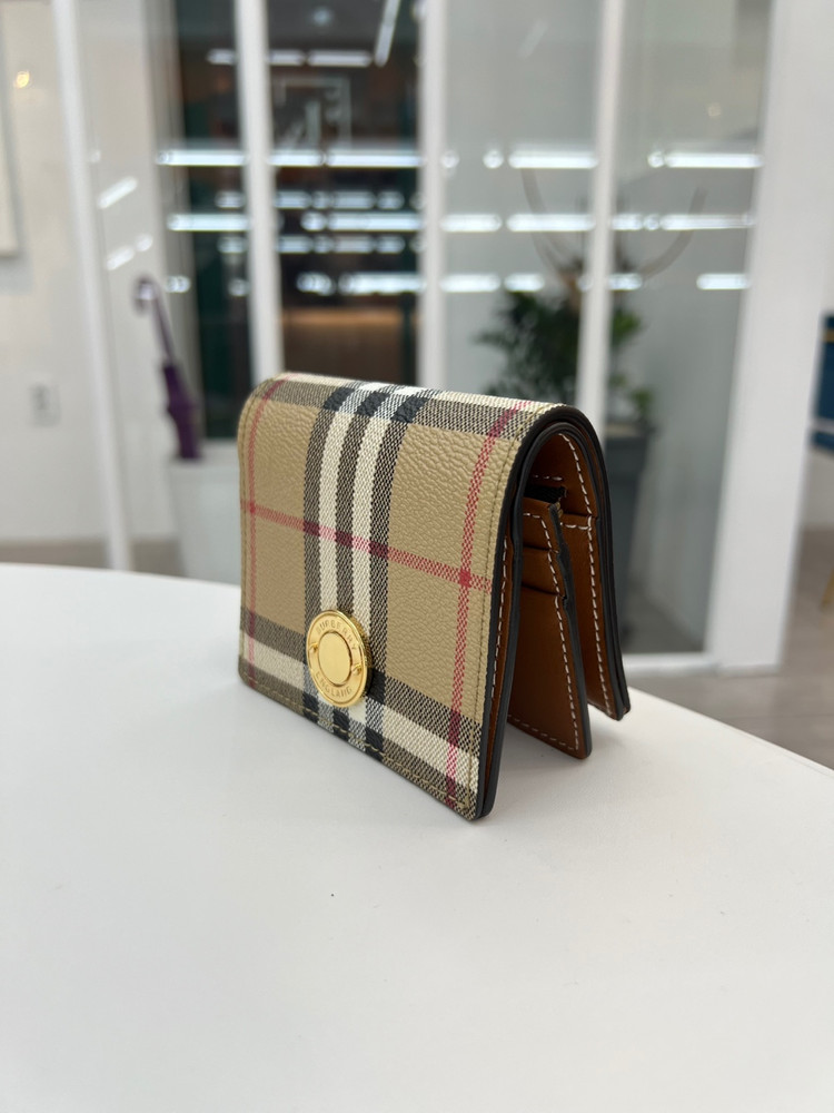 [럭스올 울산점]버버리 체크 스몰 반지갑 이미지