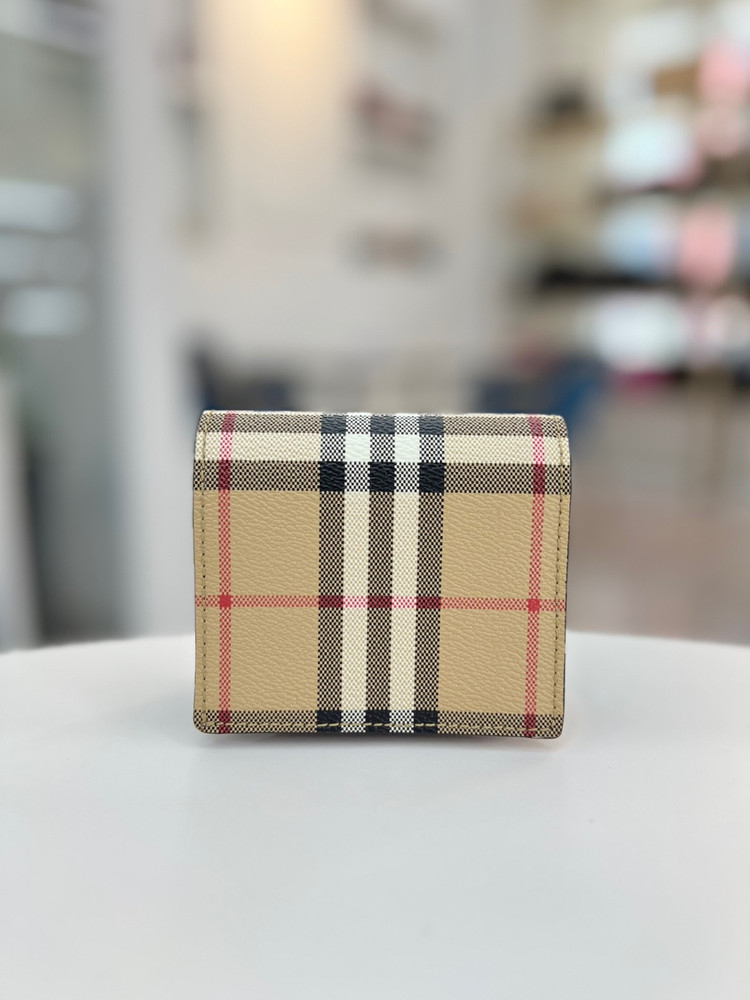 [럭스올 울산점]버버리 체크 스몰 반지갑 이미지