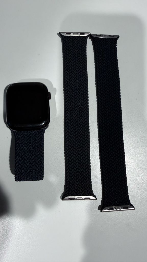 애플워치 45mm 미드나이트 브레이드 솔로 루프 밴드-정품 이미지