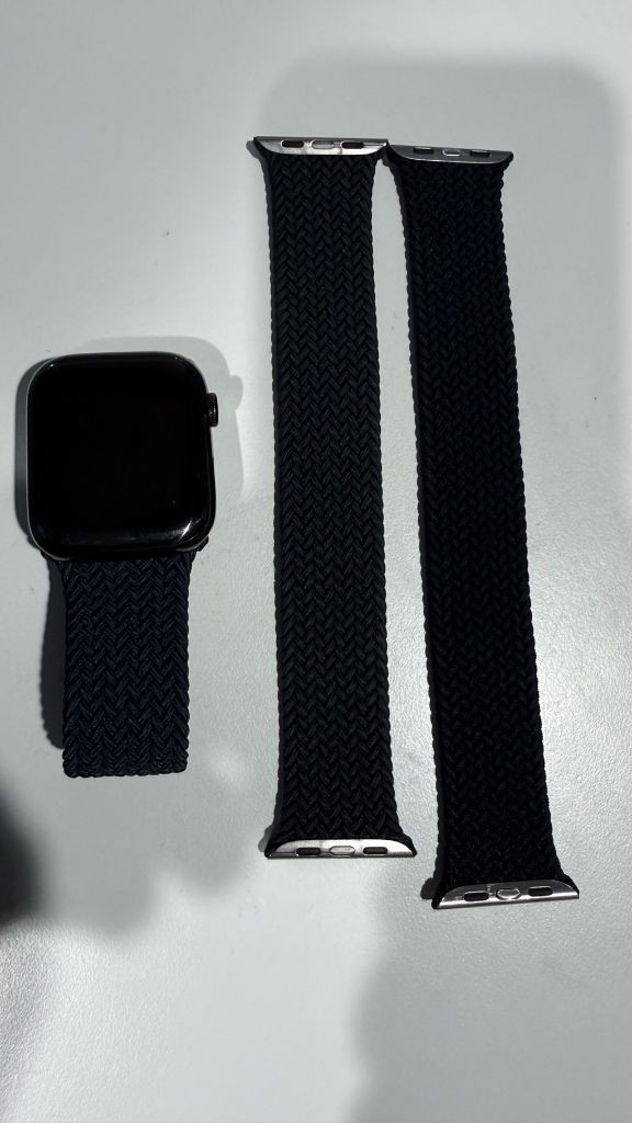 애플워치 45mm 미드나이트 브레이드 솔로 루프 밴드-정품 이미지