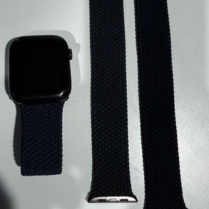 애플워치 45mm 미드나이트 브레이드 솔로 루프 밴드-정품 이미지