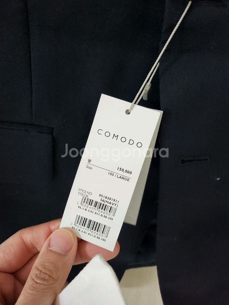 (새상품) 코모도 정장세트 슬림핏 네이비--2