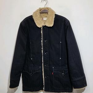 (M) 리바이스 양털 청자켓 블랙 데님자켓 레드탭 이미지