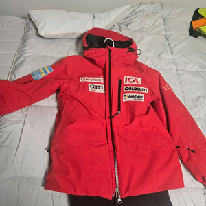 골드윈 스키복 자켓 150 + 검정바지14 주니어스키복 초등스키복 키즈스키복 이미지