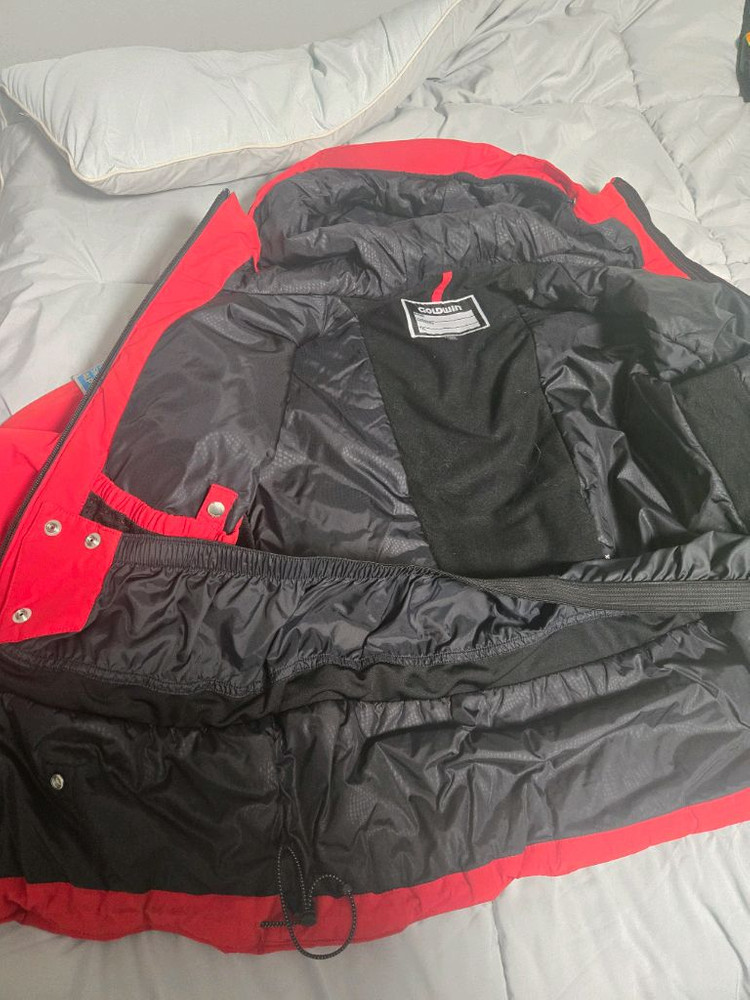 골드윈 스키복 자켓 150 + 검정바지14 주니어스키복 초등스키복 키즈스키복 이미지