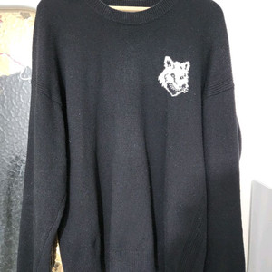 반값 급처 | 메종키츠네 폭스 헤드 인타르시아 컴포트 점퍼 블랙 XL