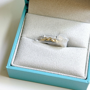 스톤헨지 브레이드 꼬임 반지 옐로우 골드 11호