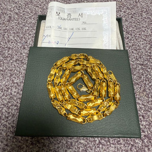 24k 순금목걸이 11돈+18k잠금 0.21 초광폭 57cm