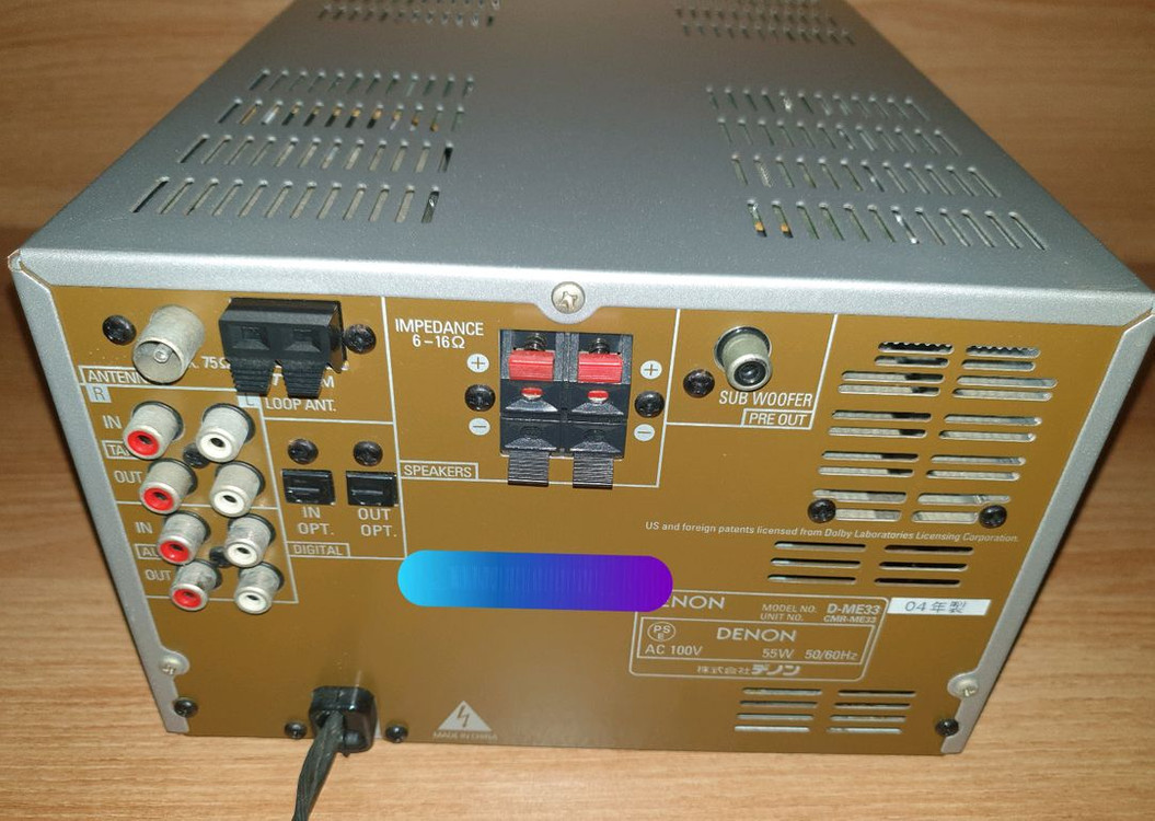 데논 미니 콤포넌트 본체--7