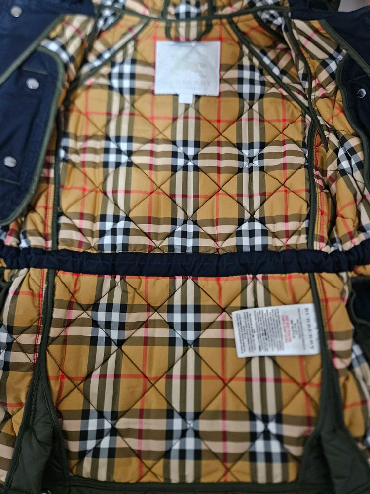 버버리 칠드런 퀼팅 자켓 키즈 아우터 이미지