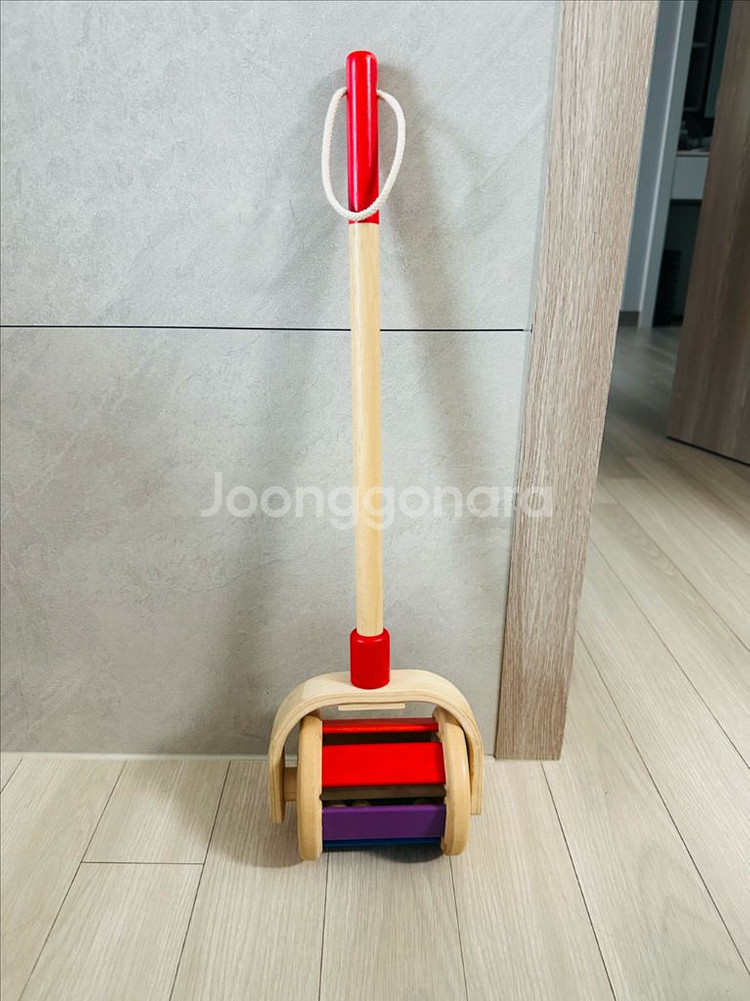 플랜토이즈 아기 유아 원목 장난감 걸음마 밀대 보조기 동글이--1