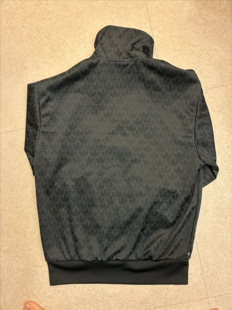 아디다스 블랙 후드집업--2