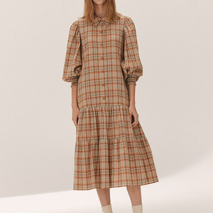 써스데이아일랜드 체크 원피스 이미지