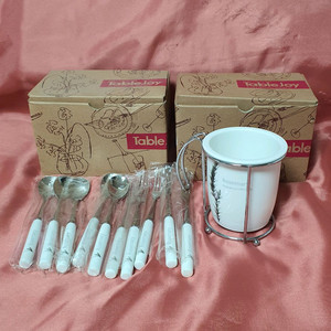 [새상품] 행남자기 티스푼 티포크 꽂이 11p 세트